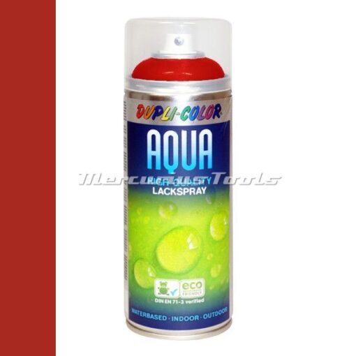 Watergedragen lak vuurrood RAL3000 in 350ml spuitbus -DupliColor Aqualine
