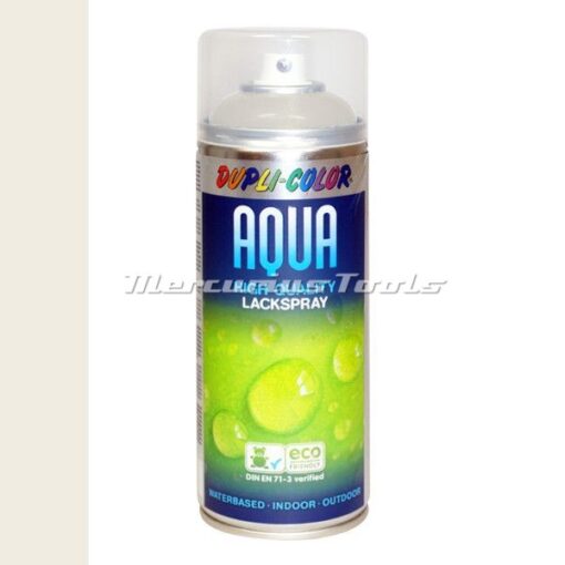 Watergedragen lak wit RAL9010 in 350ml spuitbus -DupliColor Aqualine