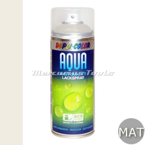 Watergedragen lak wit RAL9010 mat in 350ml spuitbus -DupliColor Aqualine