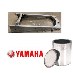 Yamaha Frame zilver metallic blik 1 liter op kleur gemengd